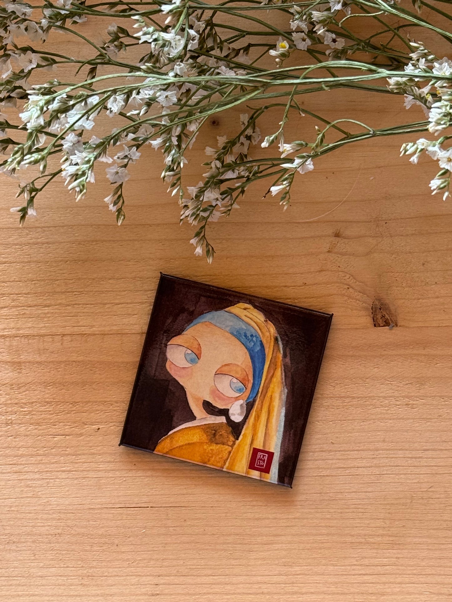 Set 3 magneti da frigo in metallo – Grandi Maestri | Frastoart