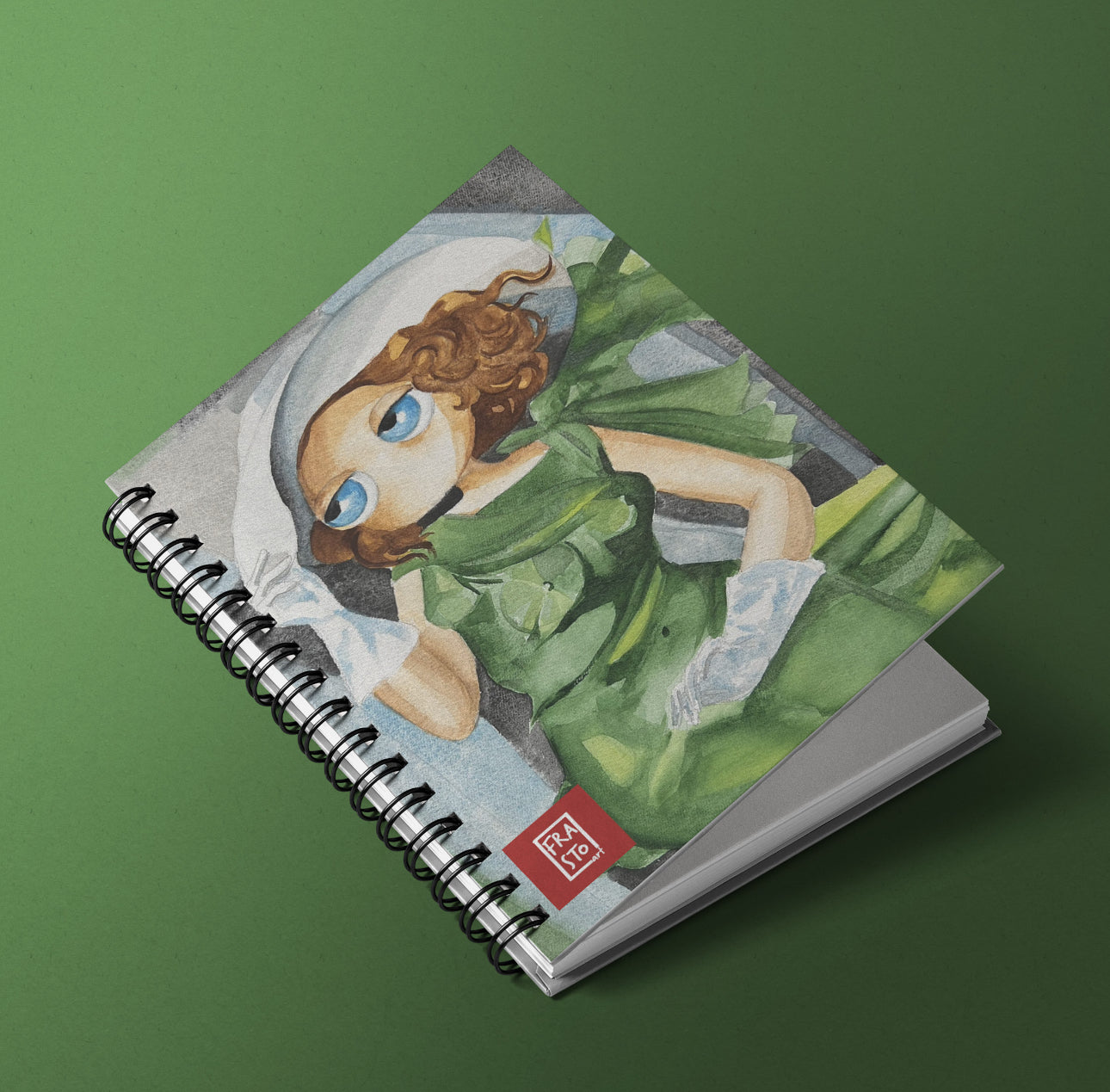 Quaderno A6 Spiralato - La mia ragazza in verde