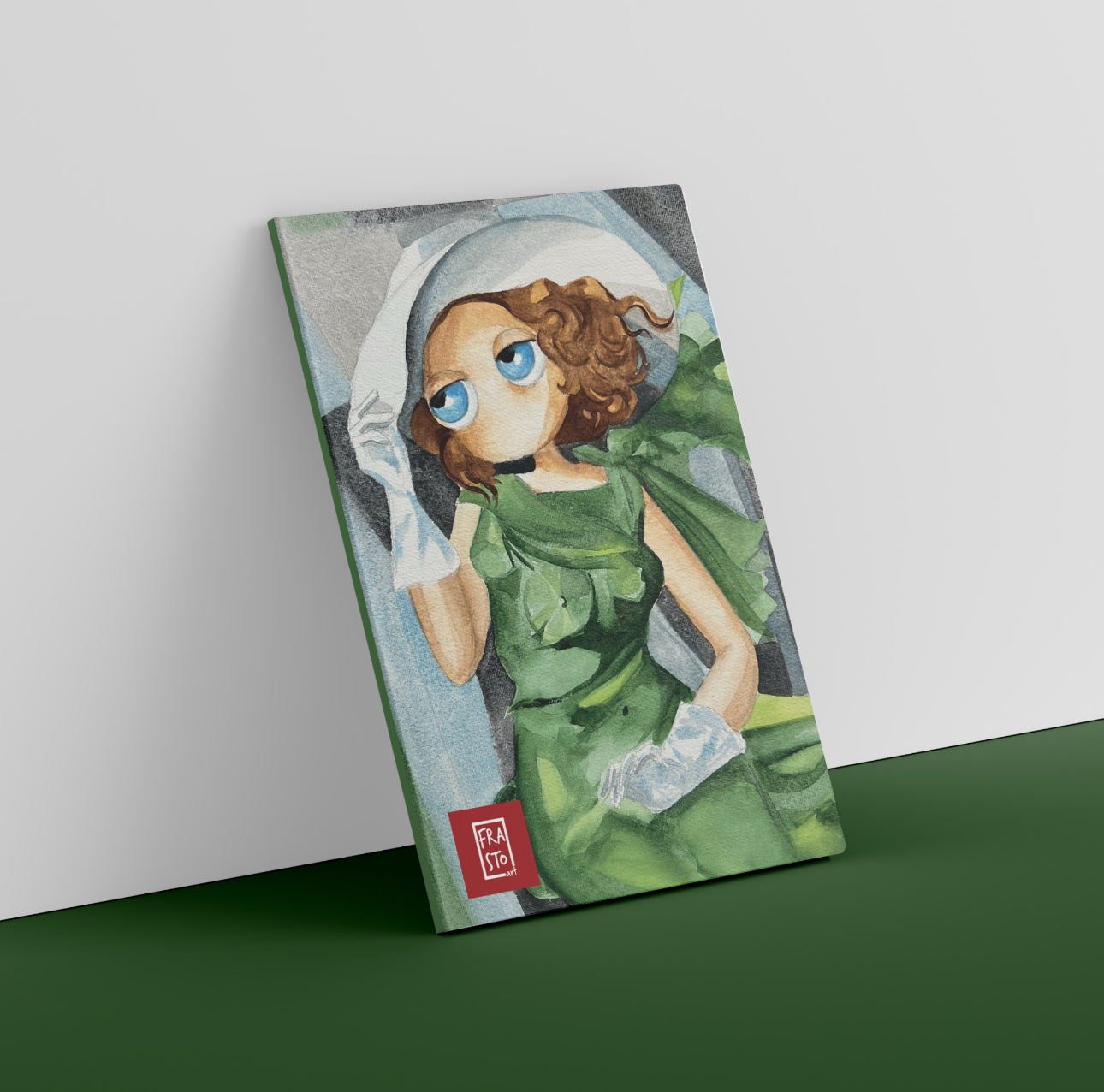 Quaderno A5 Spillato - La mia ragazza in verde