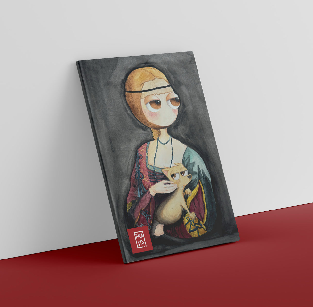 Quaderno A5 Spillato - L’ermellino con la dama