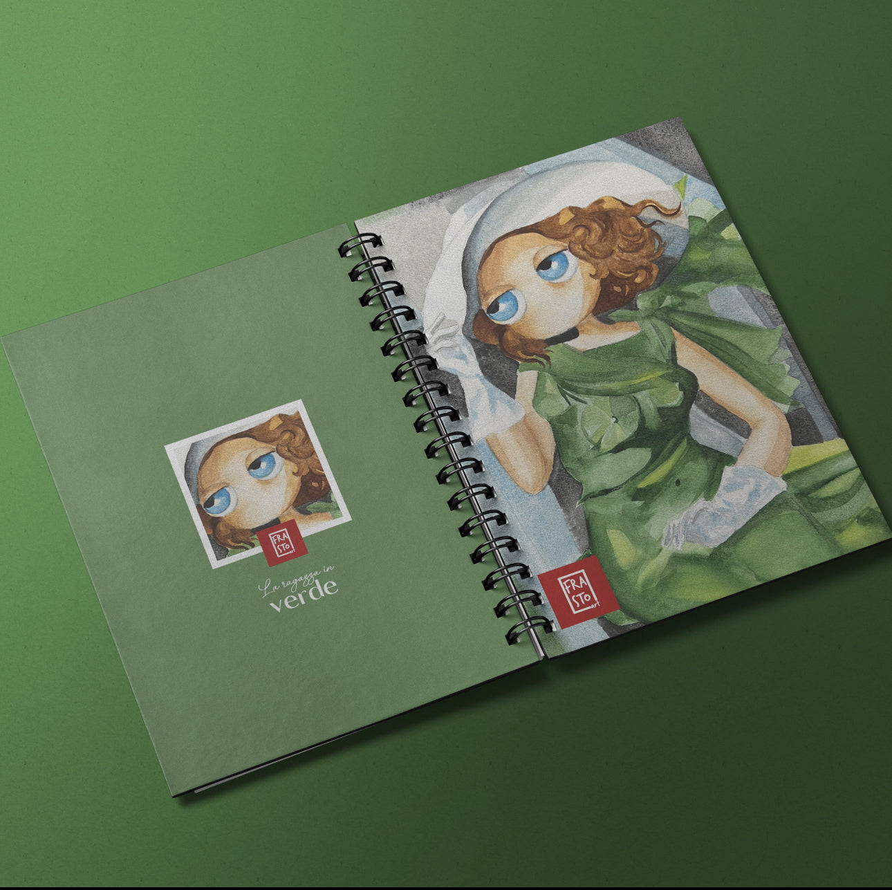 Quaderno A5 Spiralato - La mia ragazza in verde