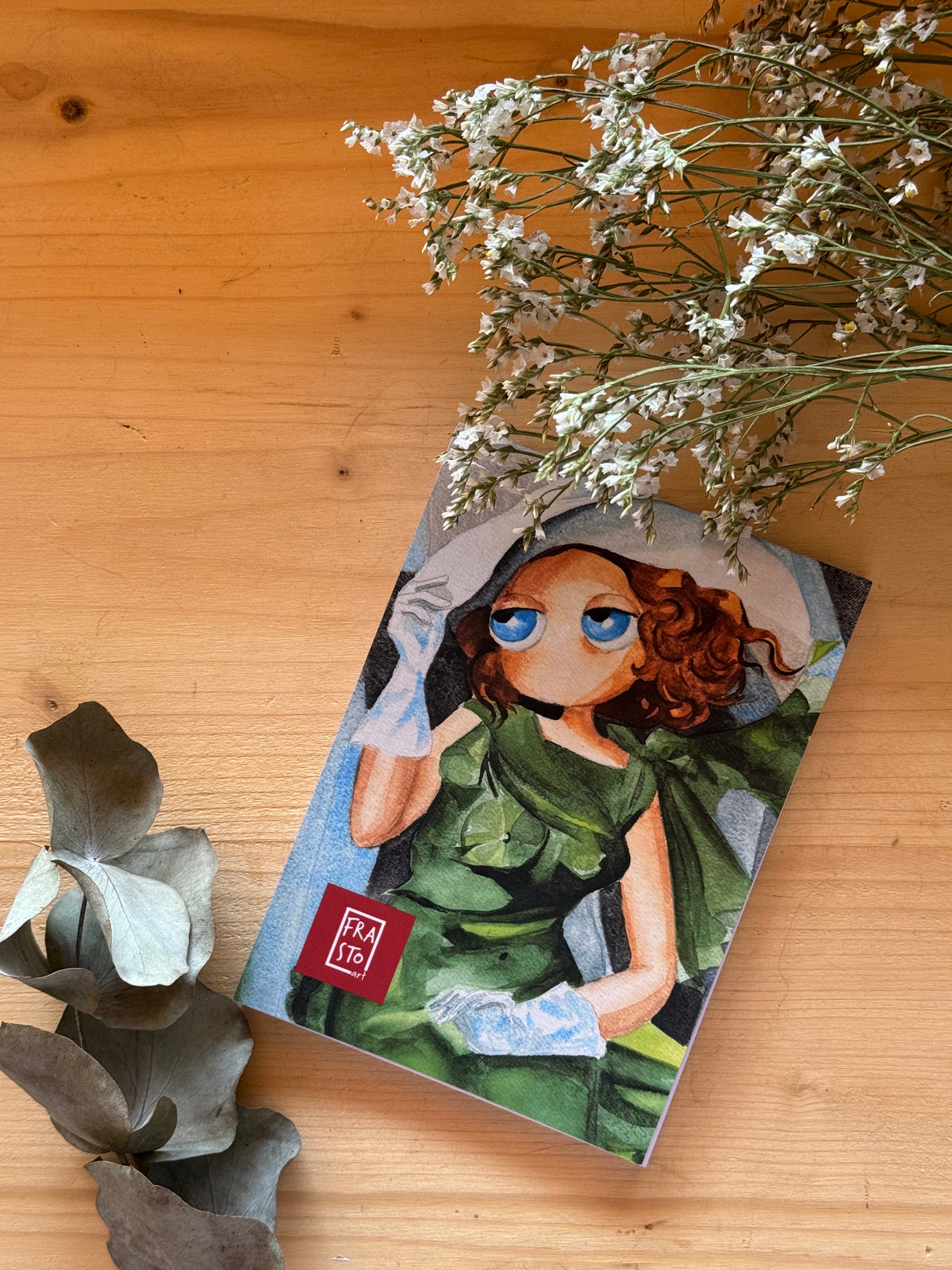 A6 Notizbuch - Mein Mädchen in Grün