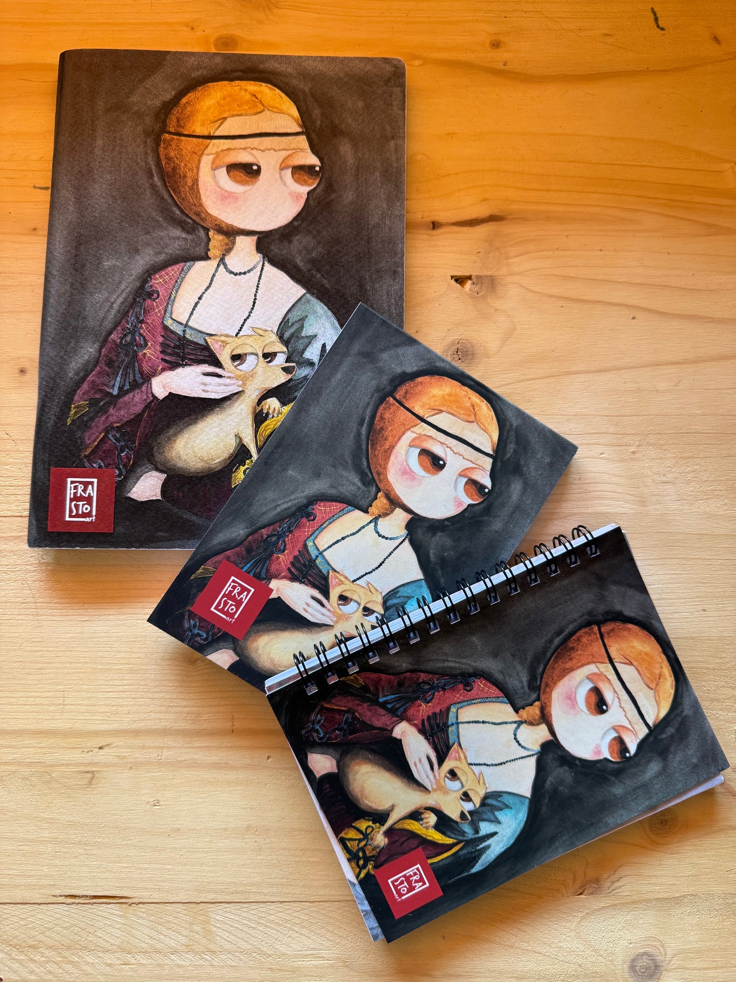 A6 Notebook - The Ermine with the Lady