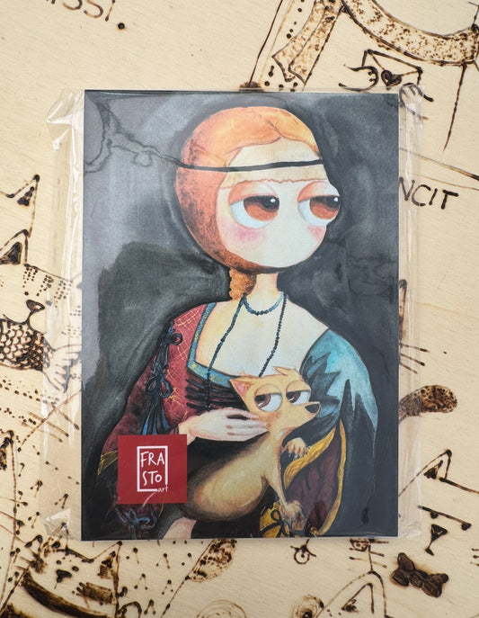 Quaderno Notebook A6 - L’ermellino con la dama