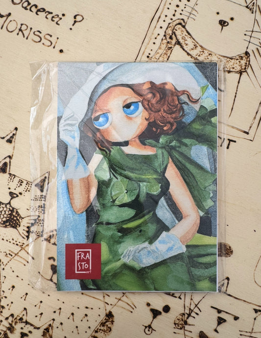 Quaderno Notebook A6 - La mia ragazza in verde