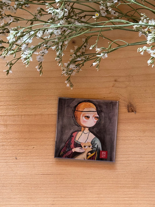 Set 5 magneti da frigo in metallo – Collezione Grandi Maestri | Frastoart