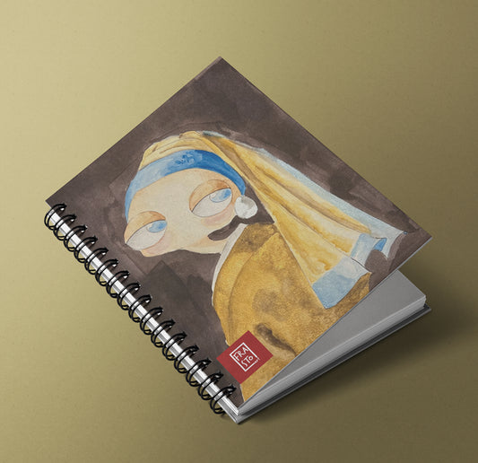 Quaderno A6 Spiralato - La ragazza con l’orecchino